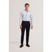 Ted Baker Remford Ls Slim Stripe Geo Print Hemd Blau