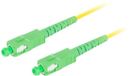 Lanberg Simplex Serie - Câble de raccordement fibre optique monomode - SC/APC-SC/APC - 3,0 mm - LSZH 2 m - Jaune