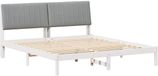 vidaXL Bedframe Lichtgrijs 180 x 200 cm Massief grenenhout