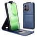 Honor Étui à rabat vertical Honor 600 Lite avec support - Bleu foncé