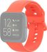 By Qubix Qubix - Fitbit Versa 1/2 & Lite siliconen sportbandje - Koraaloranje - Large