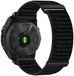 By Qubix - Nylon Sport Loop bandje - Zwart - 22mm Quickfit - Geschikt voor Garmin Approach S60 & S62 / Instinct / Instinct 2 (Solar)