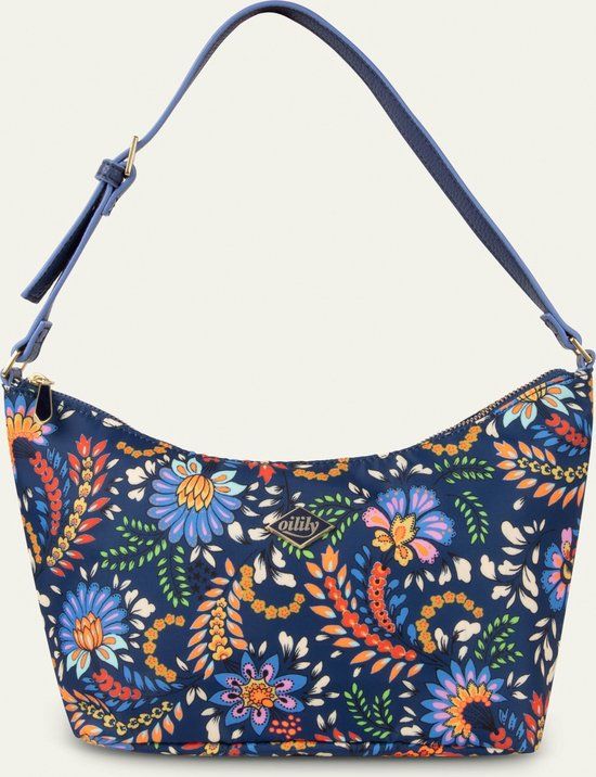 Oilily Hope Hobo Schoudertas Blauw Polyester/Polyurethaan