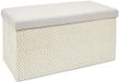 THE HOME DECO LIGHT Vlechtje Mobilier Zitbank Opvouwbare Bank Gris Brun 76x38x38cm