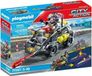 PLAYMOBIL Quad avec pneus transformables, City Action : unité d'élite de la police