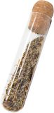 Nerthus Thee-infuser van glas met kurken dop, theefilter voor losse thee, herbruikbare infuser voor kopjes en infusies