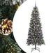 Sapin de Noël artificiel vert 180 cm PVC, plastique et acier