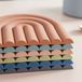 Sans marque Dessous de plat en silicone - Dessous de plat résistant à la chaleur - 6 pièces - Arc-en-ciel