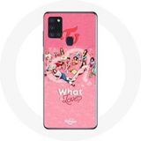 TWICE Hoesje voor Samsung Galaxy A21S Rode Poster Wat Is Liefde Maniacase