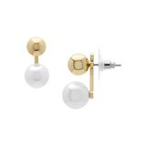 Fossil Dames oorbellen van messing met post/stud sluiting