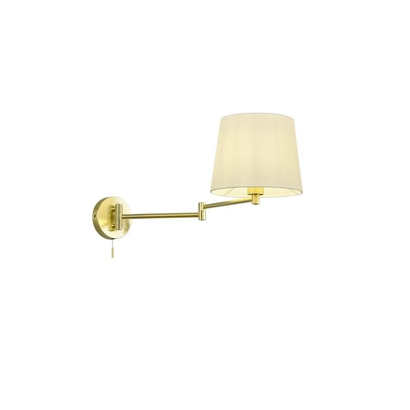 Trio Wandlamp Lyon Messing 209100108 | Metaal | E27 | Wit