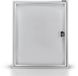 Magnetoplan Vitrine CC - 4xdin A4 - 79x65x6.5cm (HXLxP) - Fond métallique Blanc - Argent