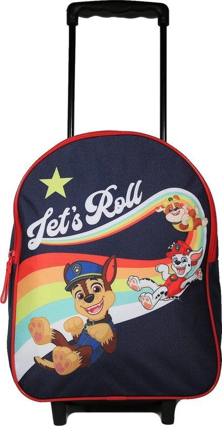 PAW PATROL Chase Marshall Regenboog Rugzak Trolley - Blauw - 8L - 2-5 Jaar