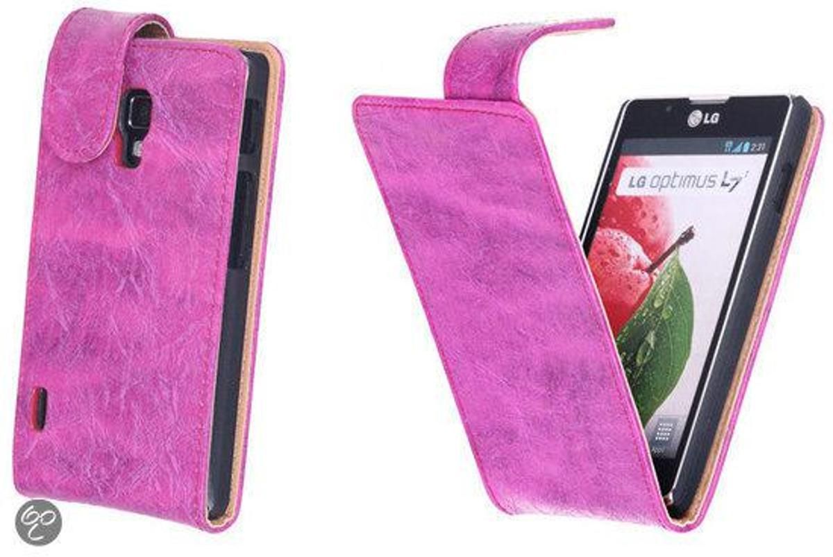 Best Cases LG Optimus L7 2 P710 Vintage Pink Flipcase