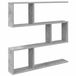 vidaXL Wandplank Betongrijs 80 x 12 x 79,5 cm Bewerkt hout