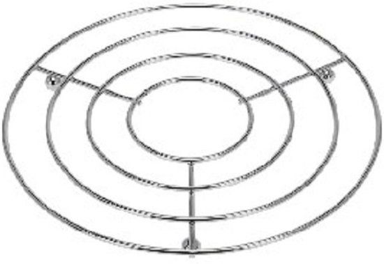 Onderzetter chroom 20cm