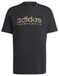 adidas Heren CAMO LINEAR GRAPHIC TEE, black, S Tall