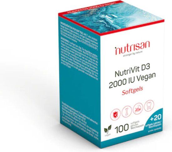 Nutrisan Nutrivit D3 2000 IU Vegan 120 softgels