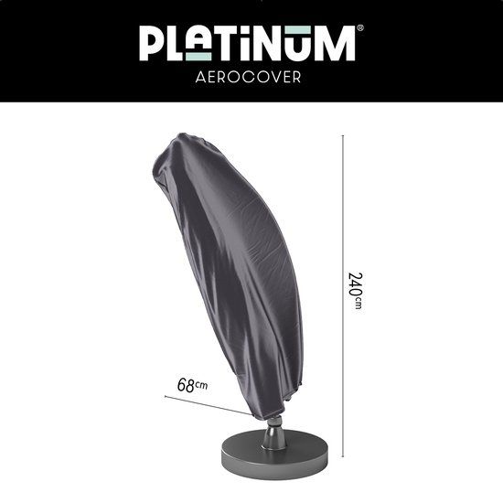 Platinum AeroCover Tuintafelhoes - 240x110xH70cm - Antraciet - Ademend - Waterproof - 2 jaar garantie