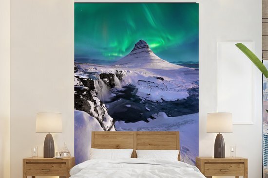 Nr1Wallpaper Behang - Fotobehang IJs - Aurora - Sneeuw - Breedte 180 cm x hoogte 280 cm