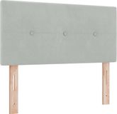 vidaXL - Hoofdbord - Lichtgrijs - 80 cm - Fluweel