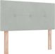 vidaXL - Hoofdbord - Lichtgrijs - 80 cm - Fluweel