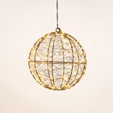 Merkloos Anna's Collection Kerstlichtbol met timer en dimmer klassiek warm - 200 LED klassiek warm - Ø 18 cm
