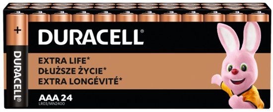Duracell AAA Alkaline Batterijen - 24 stuks