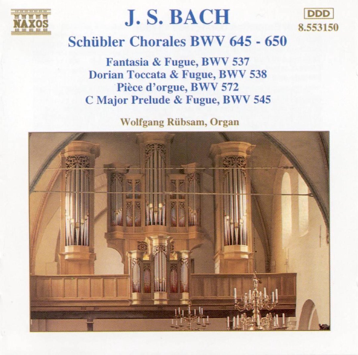 OUTHERE Johann Sebastian Bach: Corali Bwv645-650 Schubler