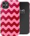 Selencia Hoesje - Geschikt voor Apple iPhone 11 - Backcover - Wave Vibes Lipstick