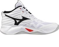 Mizuno Wave Momentum Pro Mid Indoor Sportschoenen Wit/Zwart/Fiery Rood EU 42 1/2 Unisex