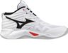 Mizuno Wave Momentum Pro Mid Indoor Sportschoenen Wit/Zwart/Fiery Rood EU 42 1/2 Unisex