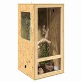 vidaXL Terrarium brun 50 x 50 x 100 cm OSB