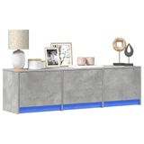 vidaXL TV Kast Betonkleurig Bewerkt Hout