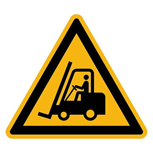 Ambiance Sticker Gevaar Waarschuwing Sticker - Heftruck - 60x60cm - Waterdicht & UV-Bestendig