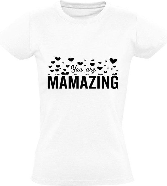 You are mamazing Dames T-shirt Wit 2XL - Moederdag / oma / moeder - Katoen