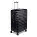 Amazon Basics Hardshell Koffer Groot - Uitbreidbare ABS Reisbagage met 4 Dubbele Zwenkwielen - Krasbestendig en Lichtgewicht - 78 x 52,6 x 32cm - Zwart