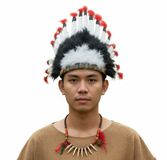 Indien Accessoires Set - Veren Tooi en Ketting - met Ornamenten - voor Adultes
