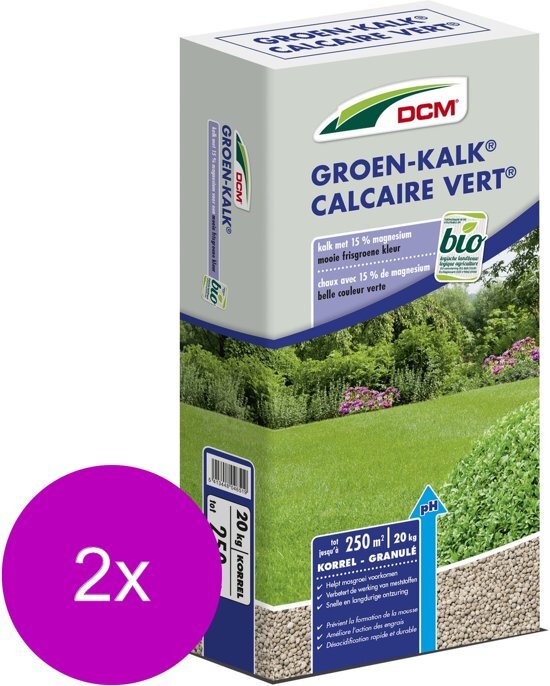 DCM Groen-Kalk 250 m2 - Kalk - 2 x 20 kg (K