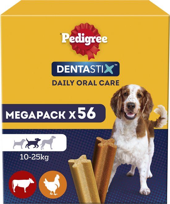 Pedigree Dentastix - Medium Hond - Gebitsverzorging - 56 Kauwsnacks