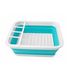 DR Home Division Grille d'égouttage pliable et évier 13,4 litres bleu/blanc