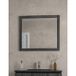 Saniclass Base spiegel – 80x70 cm – Zwartbruin mat