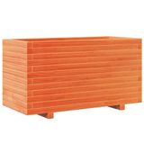 VidaXL Plantenbak 90x40x49,5 cm massief grenenhout wasbruin