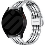 Strap-it Samsung Bracelet acier raffiné Samsung Galaxy Watch 6 - 44mm (argent/noir)