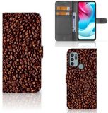 B2Ctelecom Motorola Moto G60s Book Cover Koffiebonen