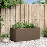 vidaXL Tuinfleur Box Bruin 80 x 36 x 35 cm PP