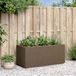 vidaXL Tuinfleur Box Bruin 80 x 36 x 35 cm PP