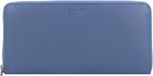 Esquire Leren Portemonnee Viktoria Zip Around Wallet Dove Blue Lichtblauw