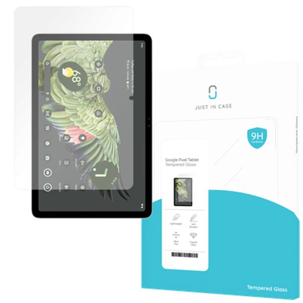 Just in Case Tempered Glass Screenprotector Google Pixel Tablet - Transparant
