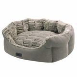 Nobby Comfort bed ovaal CACHO lichtbruin 86 x 70 x 24 cm